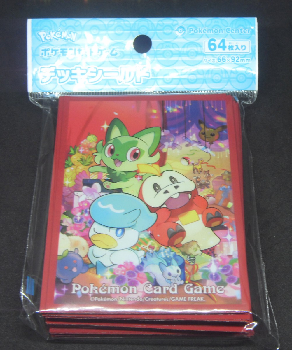 Japan Pokemon Center Limited Sprigatito Fuecoco Quaxly's Gift Card Sleeves  | eBay