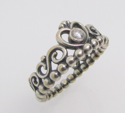 925 STERLING SILVER PANDORA TIARA CROWN RETIRED