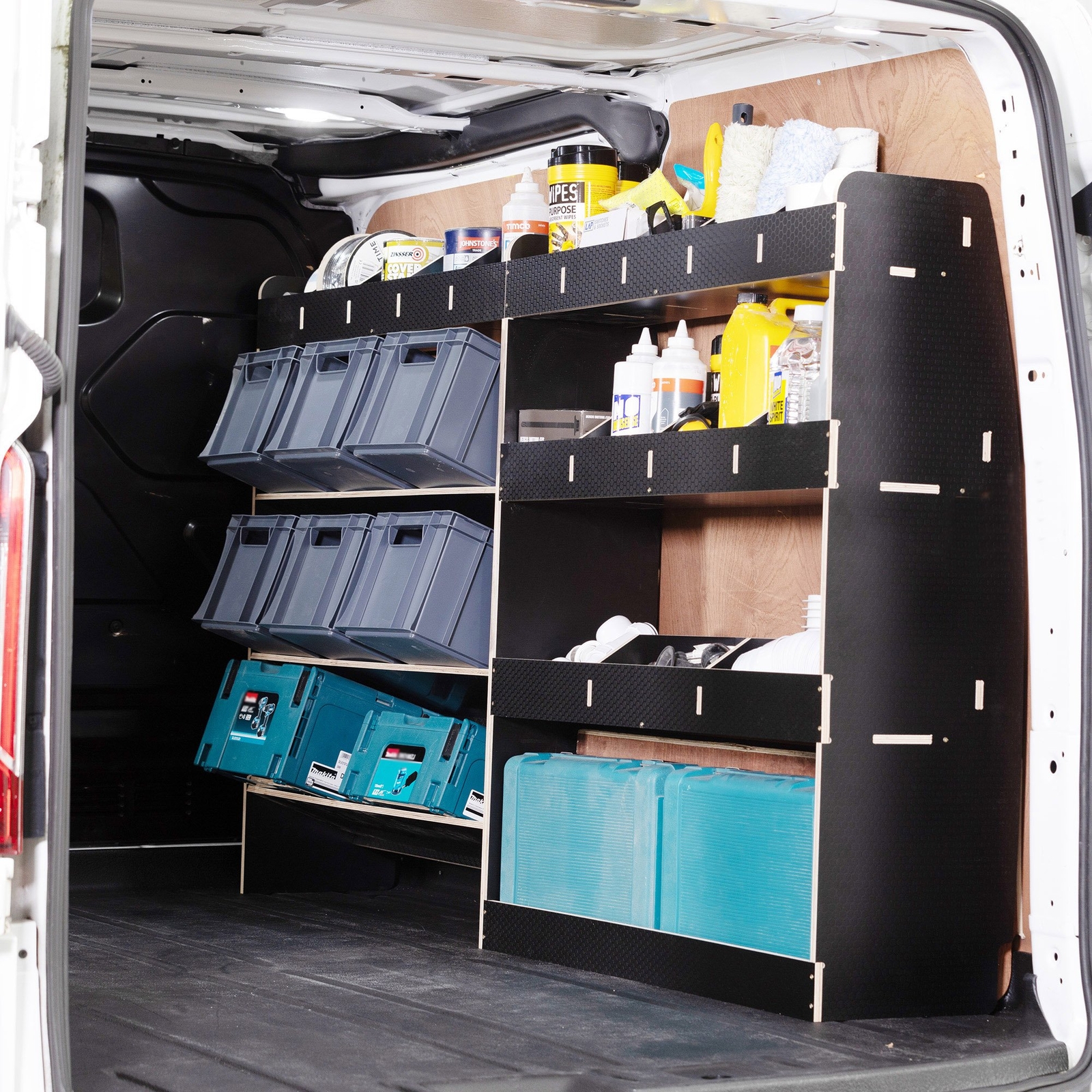 Fiat Scudo L1 (SWB) 2022+ Toolbox & Rear HEXABOARD Van Racking Van Organiser