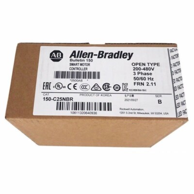 Neu Factory Sealed Allen-Bradley 150-C25NBR SMC-3 Smart Motor Controller 25A
