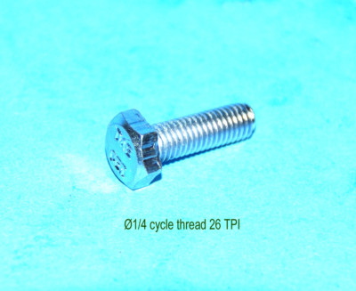 SC2 Schraube hexagon Bolt 1/4 cycle 26 TPI x 3/4 BSA Triumph AJS Norton Sunbeam