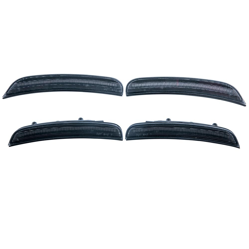 Smoked LED Side Marker Lights Front Rear for Dodge Charger 2015-2016 4pc