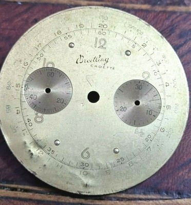 RARE VINTAGE 1950 Breitling Cadette cronografo Venus 188 Jumbo 38MM GOLD  CASE! EUR 1.665,24 - PicClick IT