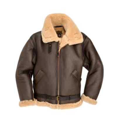 Cockpit USA RAF Sheepskin Flight Jacket  Size 48  New!  Free US ship  in stock