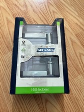 Schlage Hall  Closet Bright Chrome Latitude Handle