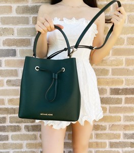 green bucket bag