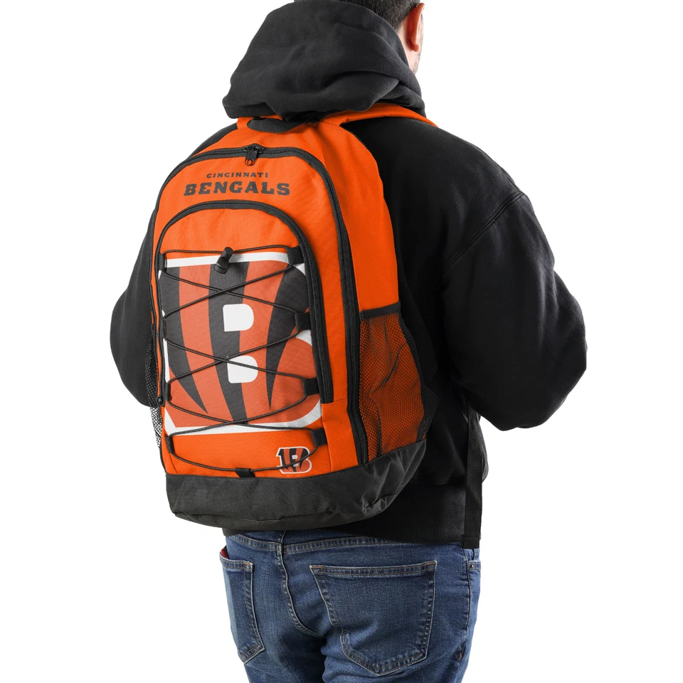 NFL Cincinnati Bengals Big Logo Bungee Rucksack Backpack Tasche Bag Football - Bild 3 von 4