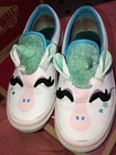 Vans GIRLS Shoes Classic Slip-On U Size 2.5Y USED Unicorn VN0A5HV43WS — photo 2