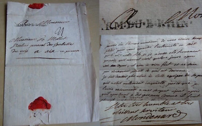 Feldpost 7-jähriger Krieg: Frz. Brief RECKLINGHAUSEN 1761, Kp.-Führer MONDENARD - Bild 1 von 4