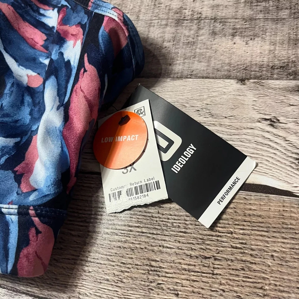 Sujetador deportivo Ideology para mujer 3XL azul rendimiento reciclado nuevo con etiquetas nuevo con etiquetas Foto 4 de 4