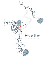 AUDI E-TRON GEN Bremsleitung vorne rechts 4KE614746B NEU ORIGINAL