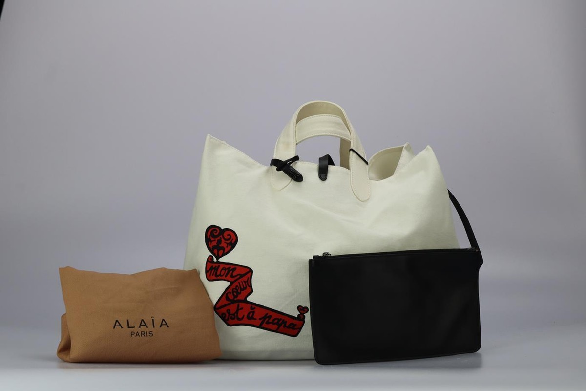 AZZEDINE ALAÏA FRIDA LARGE PRINTED CANVAS TOTE BAG | eBay AZZEDINE ALAÏA FRIDA LARGE PRINTED CANVAS TOTE BAG | eBay