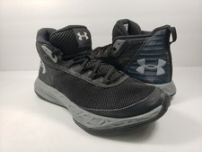 Under Armour UA BGS JET 2018 Black Basketball Shoes 3020948-002 - Size 5.5Y