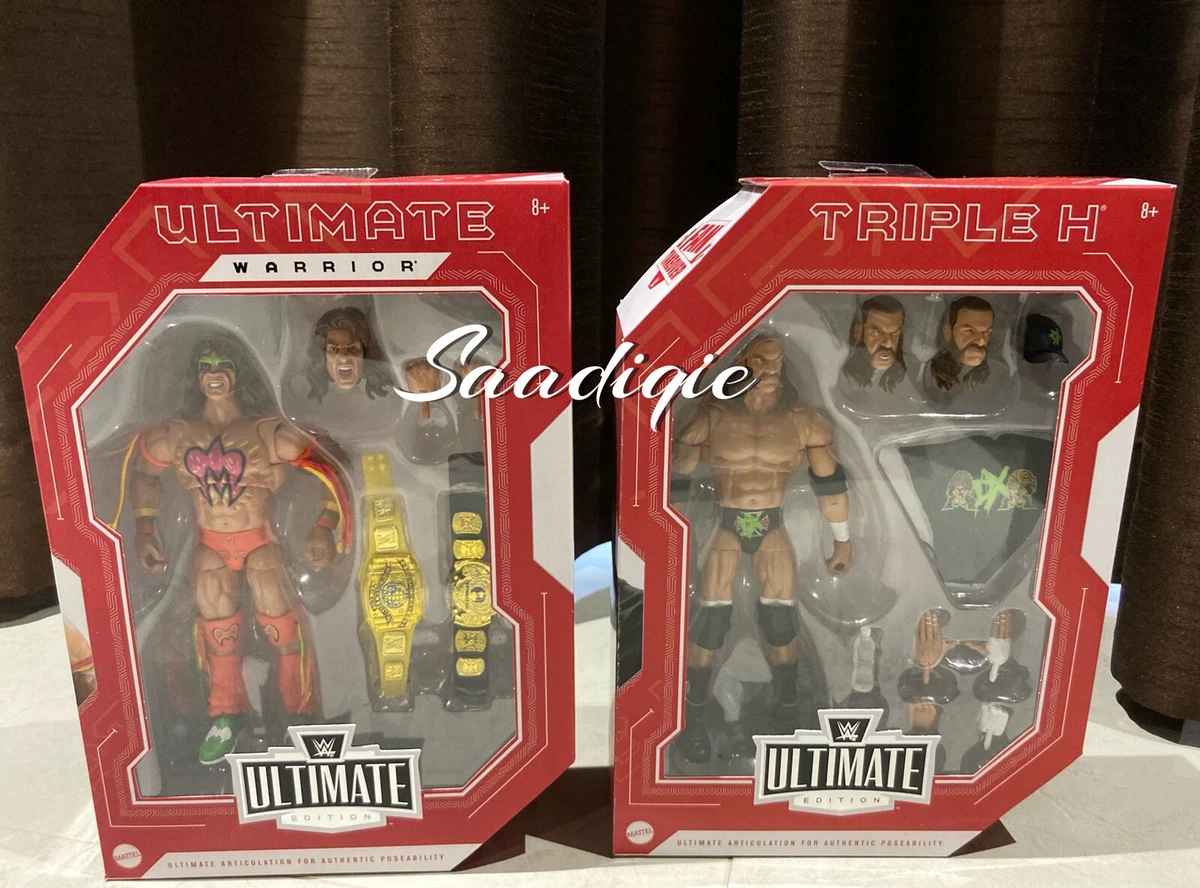 WWE Fan Takeover Ultimate Edition Figure Set Triple H HHH & Ultimate Warrior New