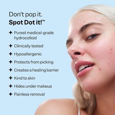 Peach Slices - Acne Spot Dots 30 ct - Hydrocolloid Pimple Patches for Face