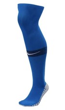 NIKE MatchFit Royal Blue Navy White Knee High Soccer Socks NEW Mens S Fits 3y-5y
