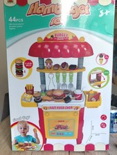 set de jeu burger shop comporte 44 pièces pour nourriture imaginative petite boite abîmée