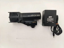 Vintage Sunpak Auto CV-300 Auto Video Camera Light + Battery,  A/C Charger