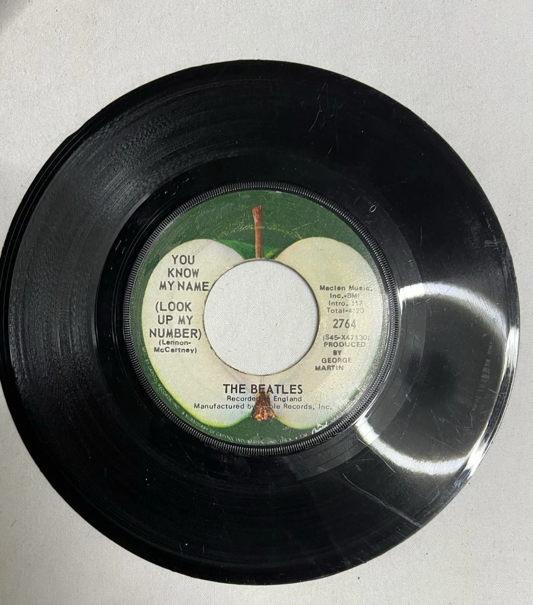 The Beatles Numbered 45 RPM Speed Vinyl Records for sale - eBay