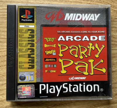 Midway Arcade Party Pak Sony PlayStation 1 OVP mit Handbuch PAL UK Version