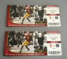Two 2012 USC Trojans vs Notre Dame Fighting Irish College Football Tickets🏈