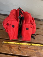 Vtg Rear Road Bike Bicycle Panniers Saddle Bags Red in EXCELLENT condition