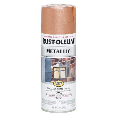 Rust-Oleum 7273830 Metallic Spray Paint, Copper, Metallic, Solvent, 11 Oz