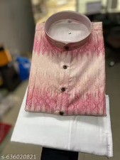 Men s Traditional Kurta Designer kurta set for men Mens Printed Kurta Pajama