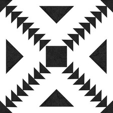 Parla Peel Stick Floor Tiles Black