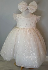 NWT New With Tags Dollcake girls dress Size: 6 Chanel Dress with matching bow