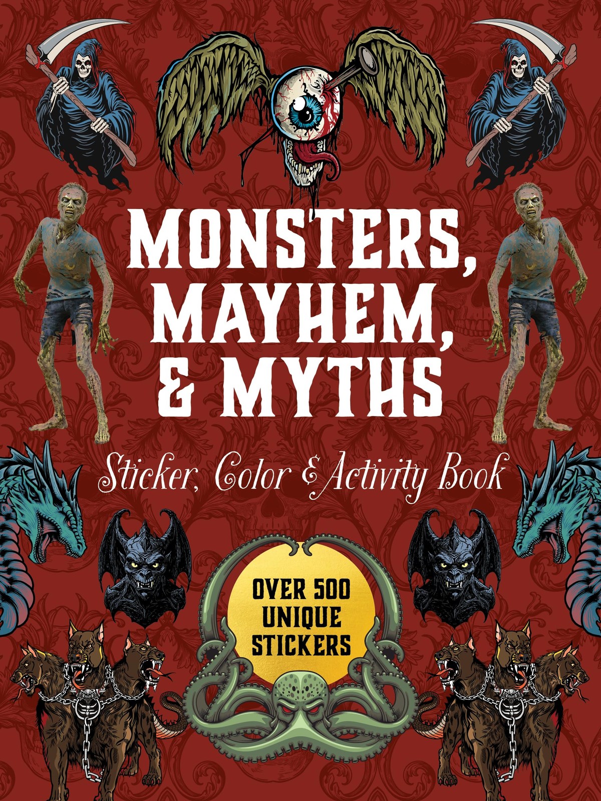 Monsters Mayhem and Myths Sticker Color & by Books (Ed) Chartwell (HB 2025) - Image 7