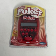Radica Pocket Poker Electronic HandHeld Game SEALED