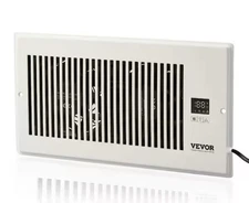 VEVOR Quiet Register Booster Fan Heating/Cooling 6 x 12 inch with Remote White