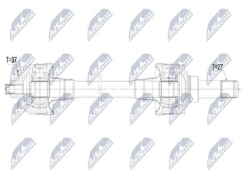 Original NTY Drive Shaft NPW-BM-242 For BMW
