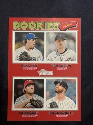 2026 Topps Heritage Rookie Pitchers #387 Red Border Short Print