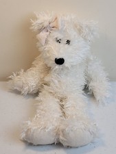 Boyds Bears JB Beansford Plush Stuffed White with Bow Pellet Filled