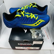 Size 12 - Saucony Racing Spitfire Track Men  s Shoes with Spikes and Key