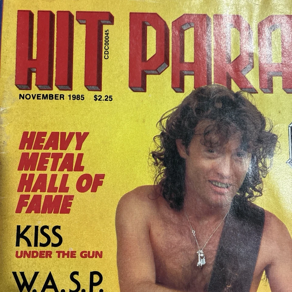 Hit Parader November 1985 AC/DC, Saxon, KISS ,Bon Jovi , Ratt, Dio, WASP- Rare!! - Image 2 of 4