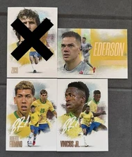 Futera FX2 Brazil National Team Card Zico Vinicius Firmino Ederson Waterproof P