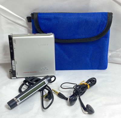 SONY MZ-RH1 Walkman Hi-MD Player MiniDisc Recorder Silver Working