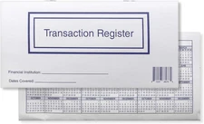 Checkbook Registers for Personal Checkbook, Transactions Ledgers, Pack of 10,...