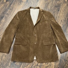 RALPH LAUREN Mens 44R Brown Corduroy Blazer Sport Coat Suit Jacket