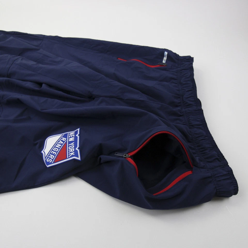 Pantalones deportivos New York Rangers Fanatics NHL Pro Authentics para hombre azul marino usados Foto 3 de 4