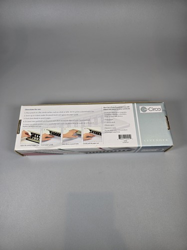 Levenger Circa Universal 11-Hole Desk Paper Desk Punch Adjustable Slide ADS8095 - Picture 4 of 8