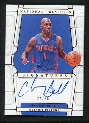2021-22 CHAUNCEY BILLUPS 24/25 AUTO PANINI NATIONAL TREASURES SIGNATURES