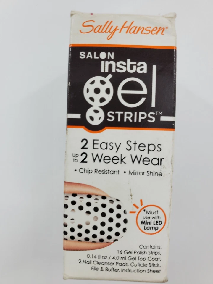 2x Tiras de Gel Sally Hansen Salon Insta 16 ct 390 Spot On Nuevas con Caja DMGD Foto 2 de 4