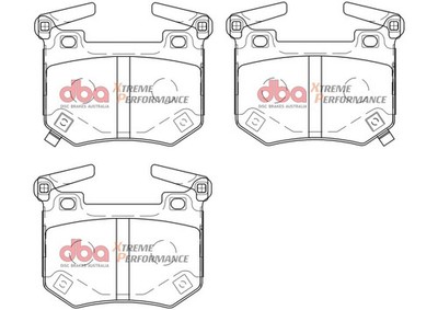 DBA XP Performance Rear Brake Pads for Kia Stinger 2018-2022   Fits V6 Twin