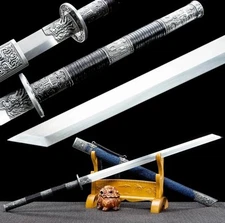 Battle Ready Broadsword Dao Sword Sharp High Manganese Steel Blade Long Handle