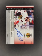 2024-25 Upper Deck Ultimate Collection Patrick Maroon Ultimate Emblems Auto