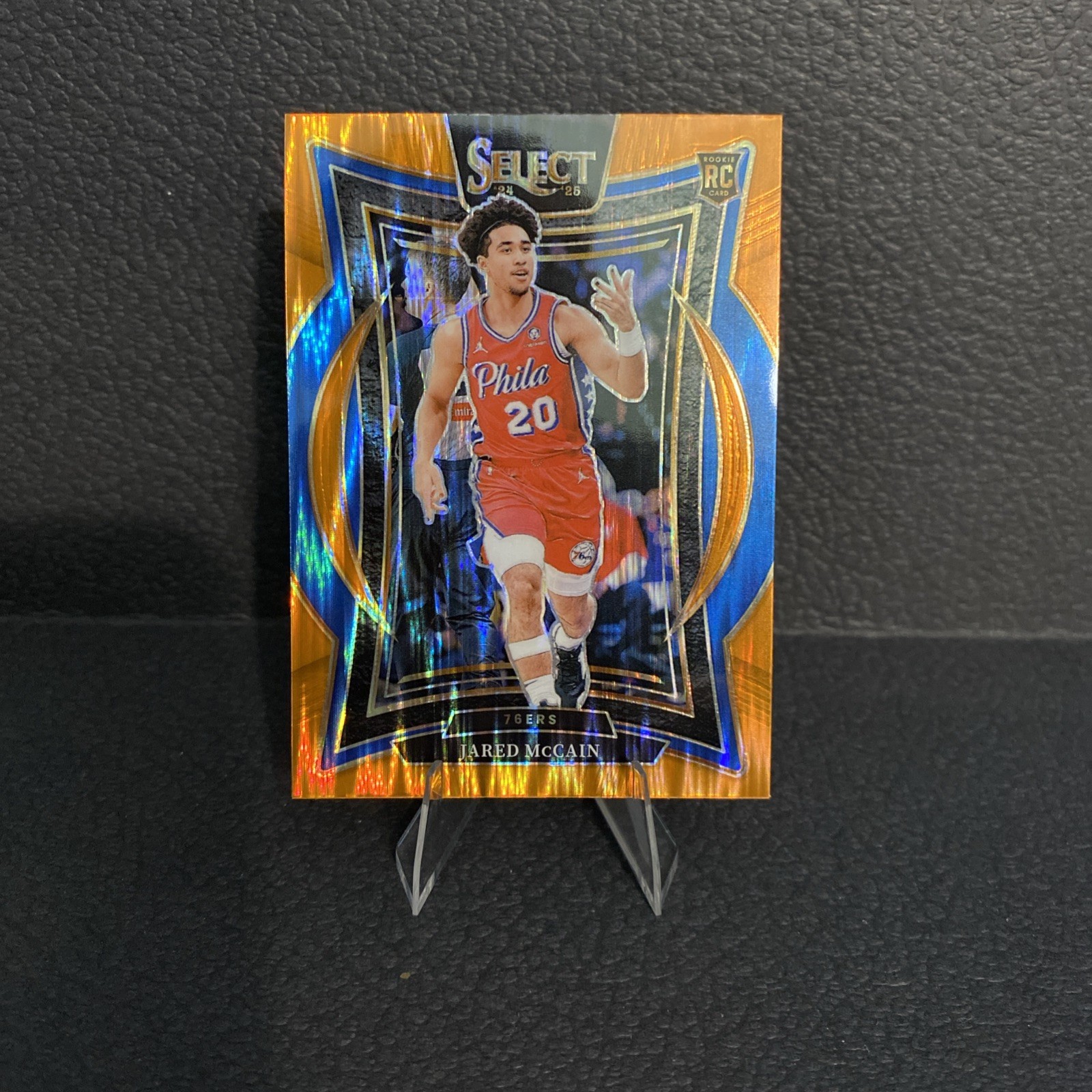 2024-25 Panini Select Concourse Jared McCain #82 Orange Flash Prizm RC